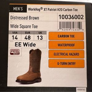 Ariat Workhog XT Patriot H2O Carbon Toe work boot